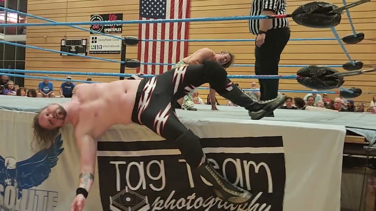 Aaron Von Baron vs Ethan Everhart World Championship Last Man Standing Match APW 6/15/24