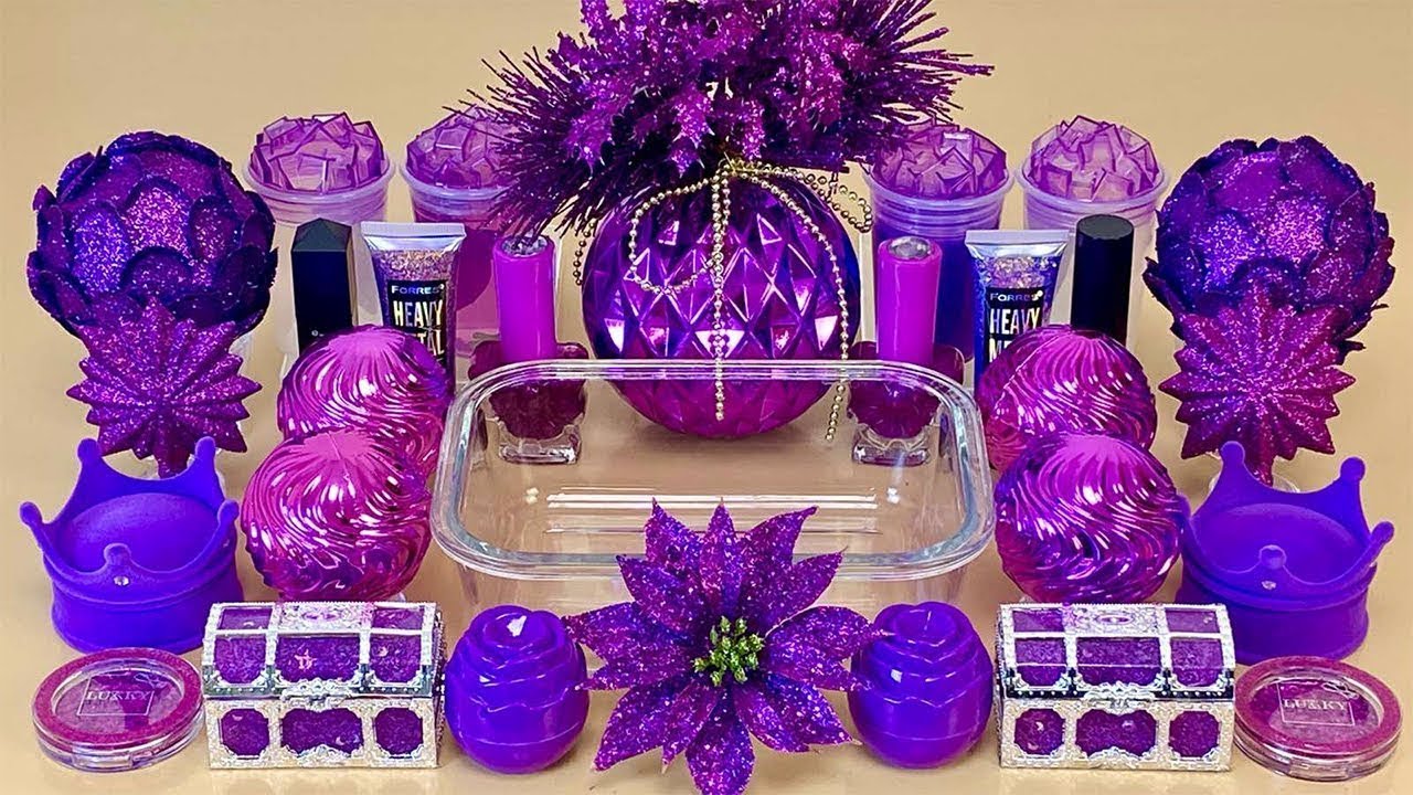 ASMR Slime Mixing Makeup Glitter 🌈 Oddly Satisfying Special #15