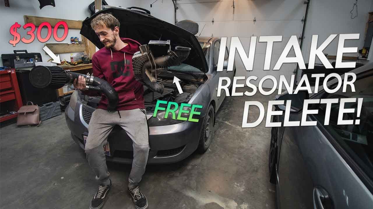 Удаление впускного резонатора Mazda 3 БЕСПЛАТНО! | Более громкий впуск и выпуск!