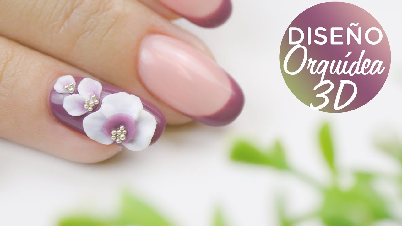 UÑAS de GEL con flor 3D | Manicura24