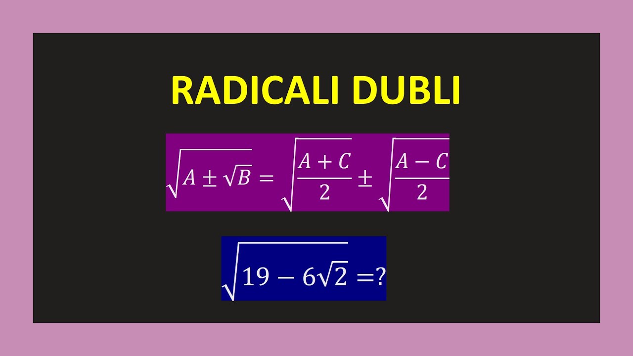 RADICALI DUBLI COMPUSI CLASA 7 FORMULE DE CALCUL PRESCURTAT EXERCITII TEST EVALUARE NATIONALA