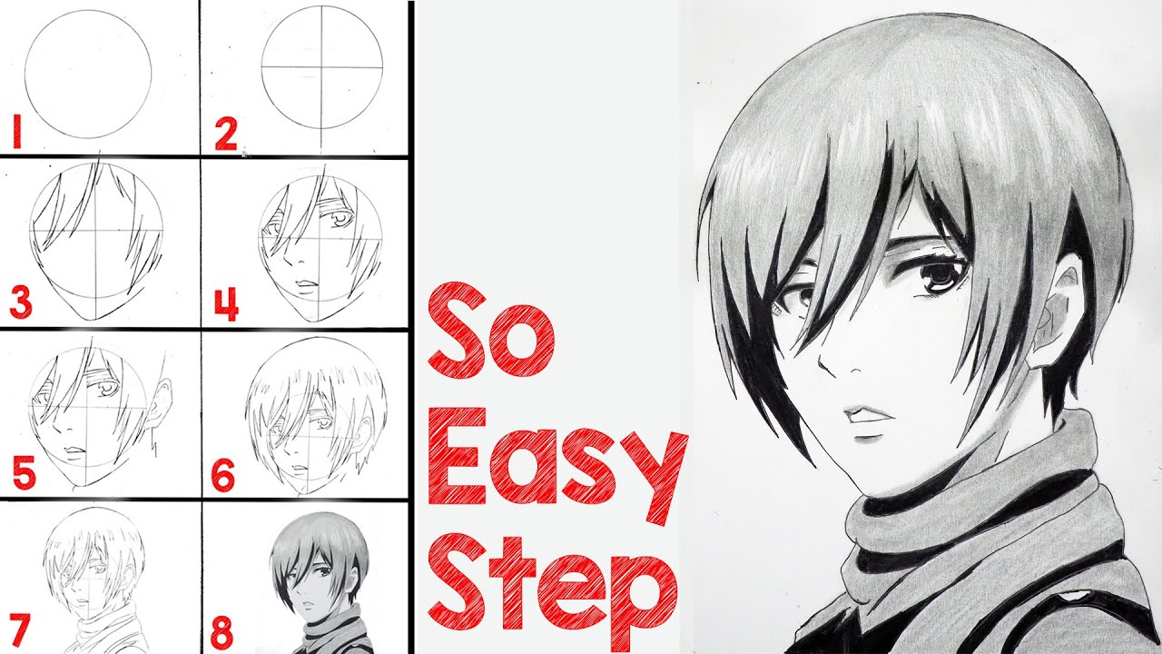 How To Draw Mikasa Ackerman Step by Step - Attack on Titan (Shingeki no Kyojin)