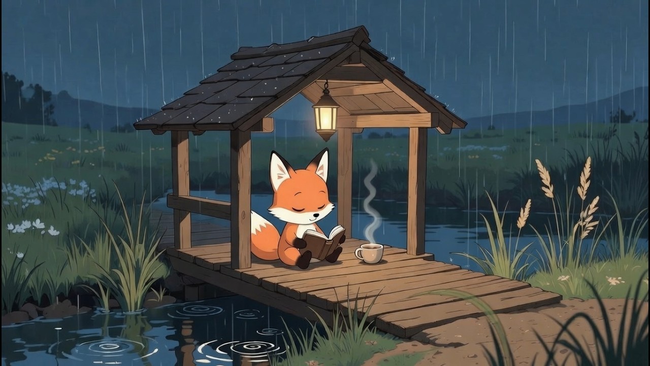 Soft Rain & Cozy Anime Vibes ☔ Ghibli-Inspired Music for Sleep, Study & Relax
