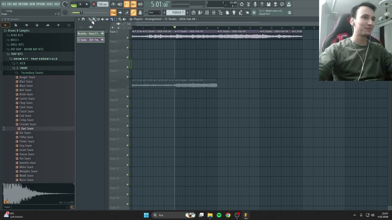 gangster type sample yaptım 99 bpm