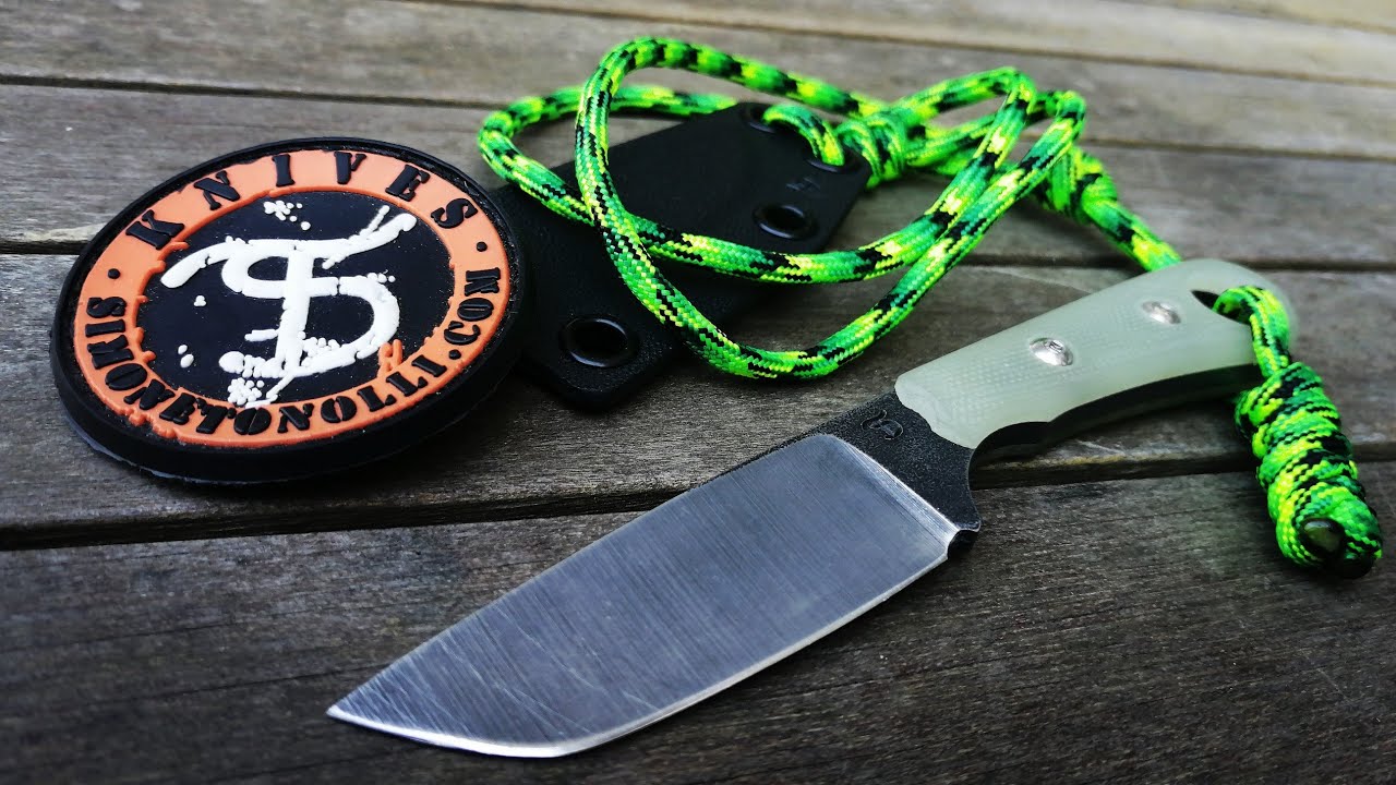 SIMONE TONOLLI - NECK KNIFE - ARTIGIANALE IN NIOLOX ALLA PORTATA DI TUTTI