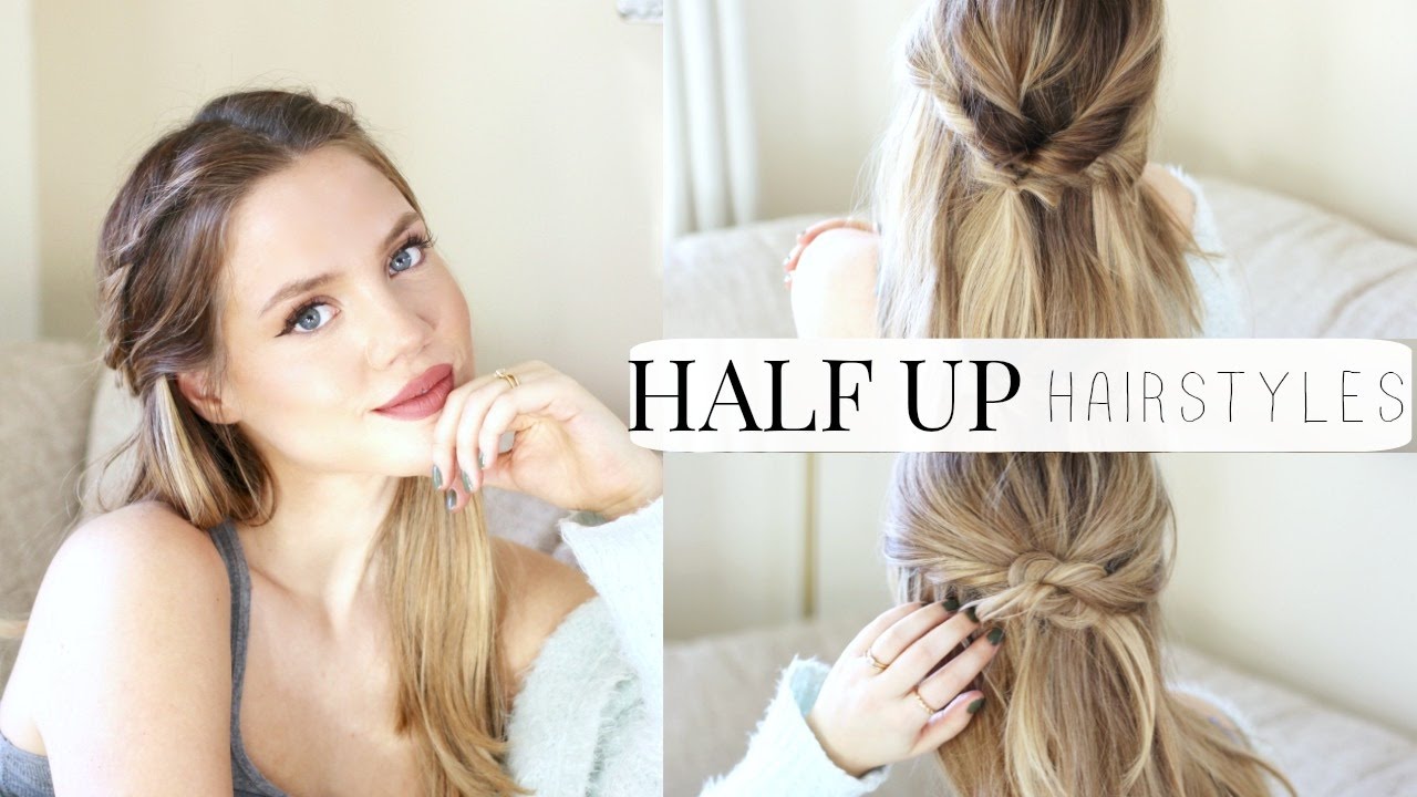 EASY & HEATLESS HALF UP HAIRSTYLES