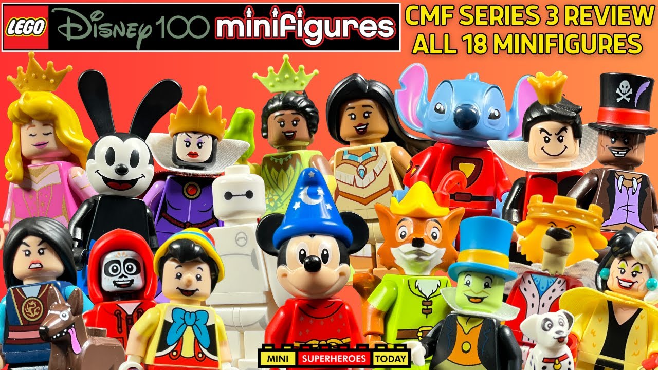 REVIEW: LEGO Disney 100 CMF Series 3 (Full Box, All 18 Minifigs!)