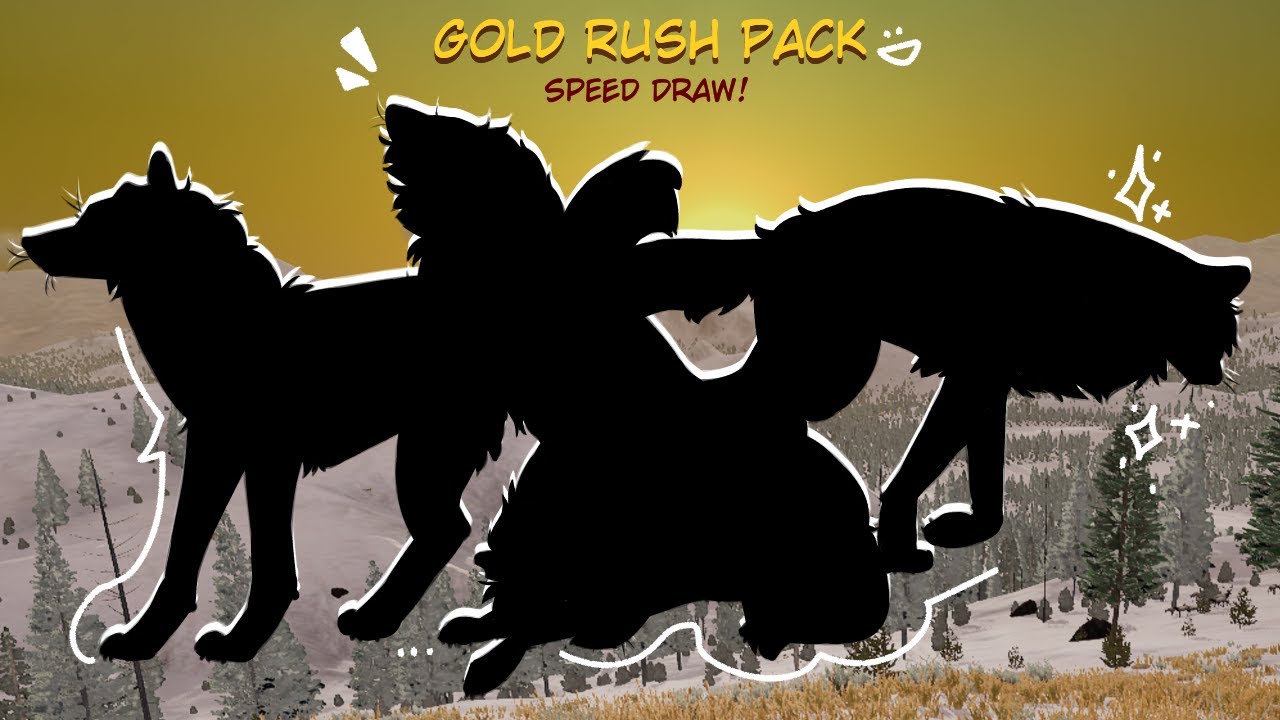 Gold Rush Pack Speed Draw! 🦌 || WolfQuest AE