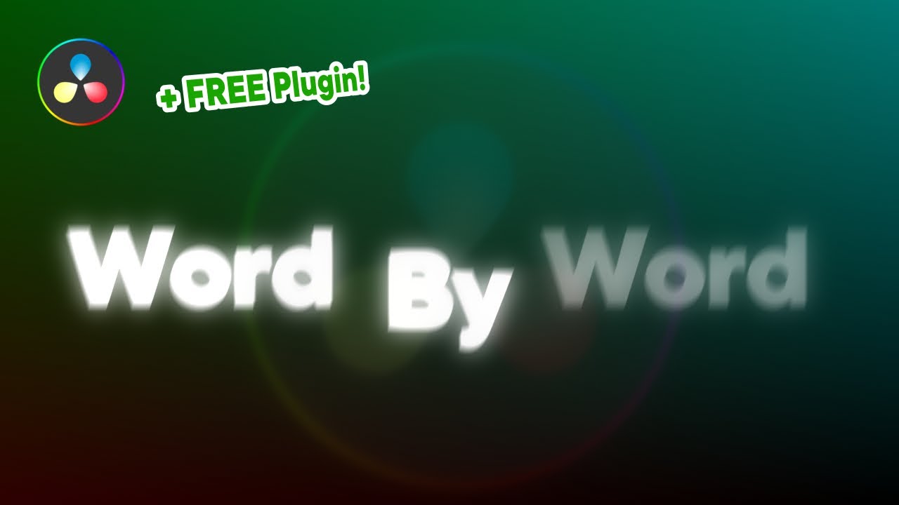 The EASIEST Way to Word by Word Animation With Opacity | Davinci Resolve