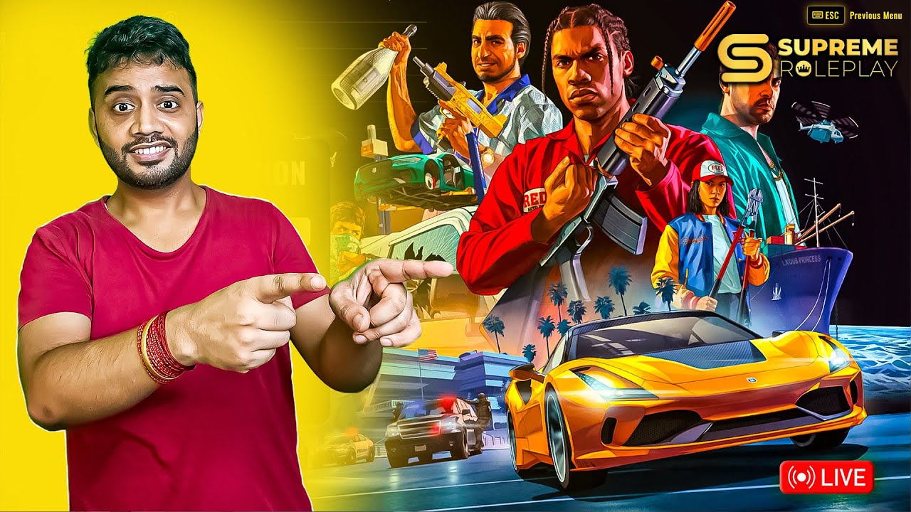 GTA Supreme RP LIVE 🔴 | Craziest Roleplay Night Begins | Budbakk Gamer