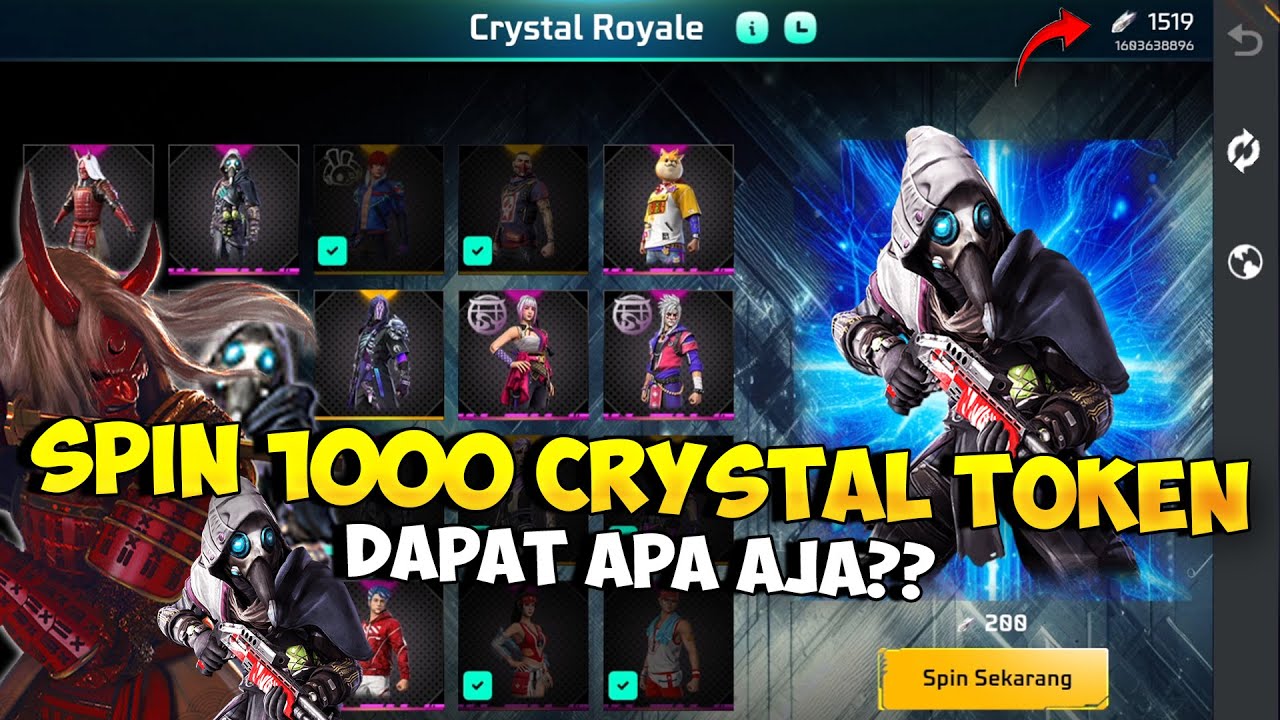 SPIN 1000 CRYSTAL TOKEN !! Lanjut & Borong Event Crystal Royale Lagi
