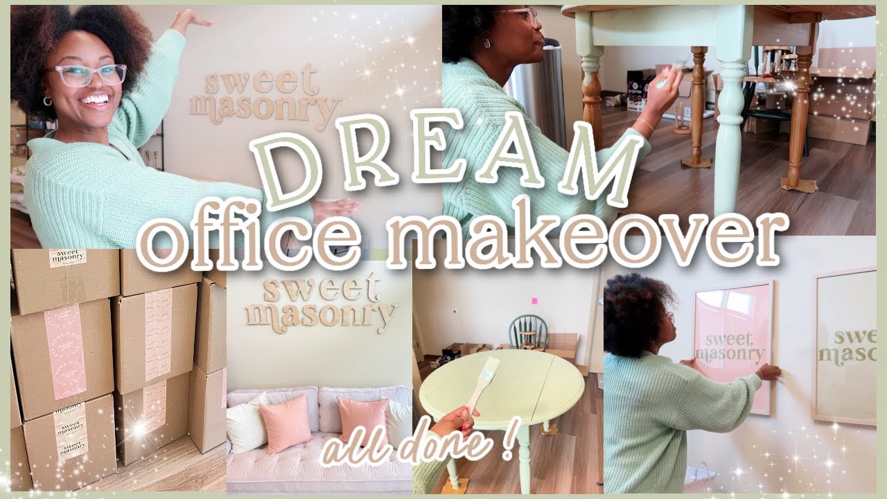 I GAVE MY SMALL BUSINESS OFFICE A DREAM MAKEOVER!| Decorating, Painting, Selling Out, New Inventory