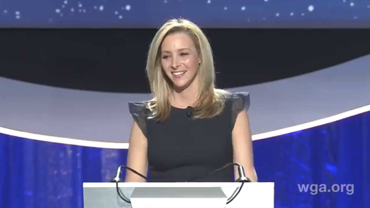 Host Lisa Kudrow (Friends, The Comeback) opens the 2015 Writers Guild Awards