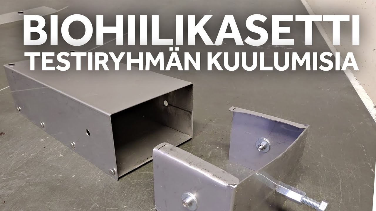 Biohiilikasetin testiryhmän ensimmäiset kokeet