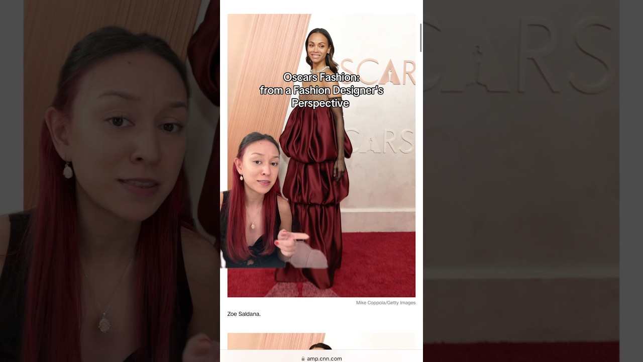 A fashion designer reviews Oscars fashion #shorts