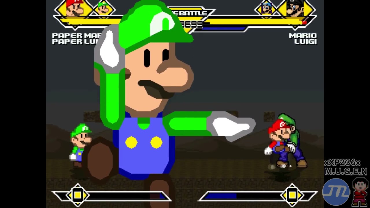 MUGEN Paper Mario Bros vs Super Mario Bros