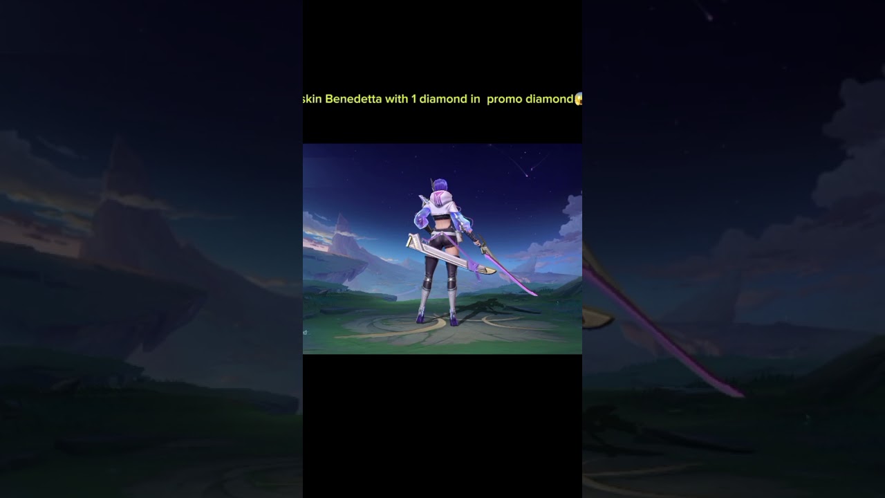 I obtained new skin Benedetta mpl skin with 1 diamonds worth of 800 promo dias 💎 😱 #mobilelegends