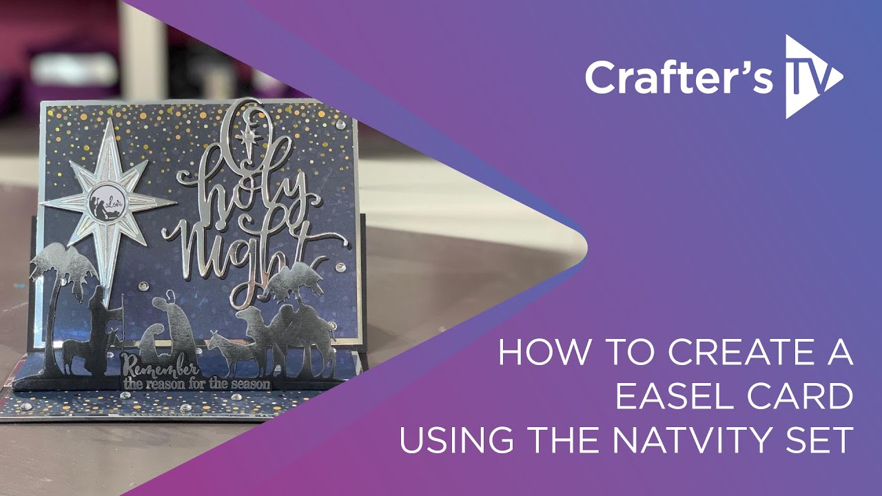 How to make a dimensional easel card | Nature's Garden Nativity