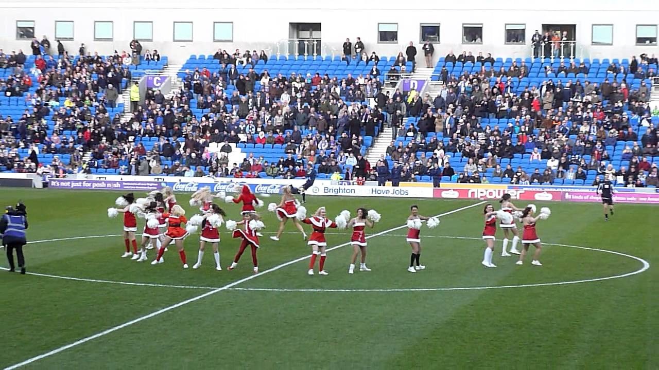 Brighton and Hove Albion Gully's Girls Christmas Dance Routine Amex Stadium 17.12.11