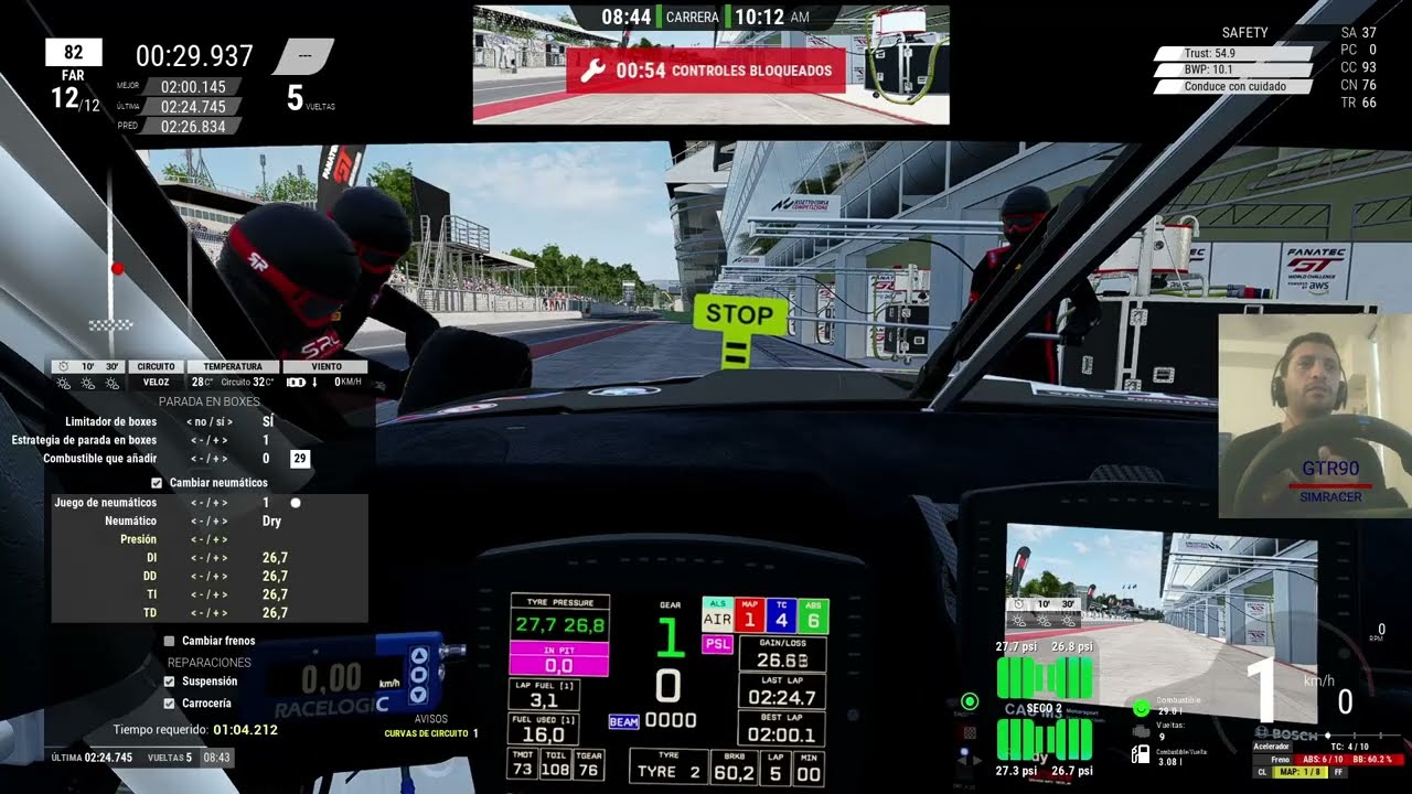 Empiezo mi carrera de simracing sacando las ayudas en Assetto Corsa Competizione