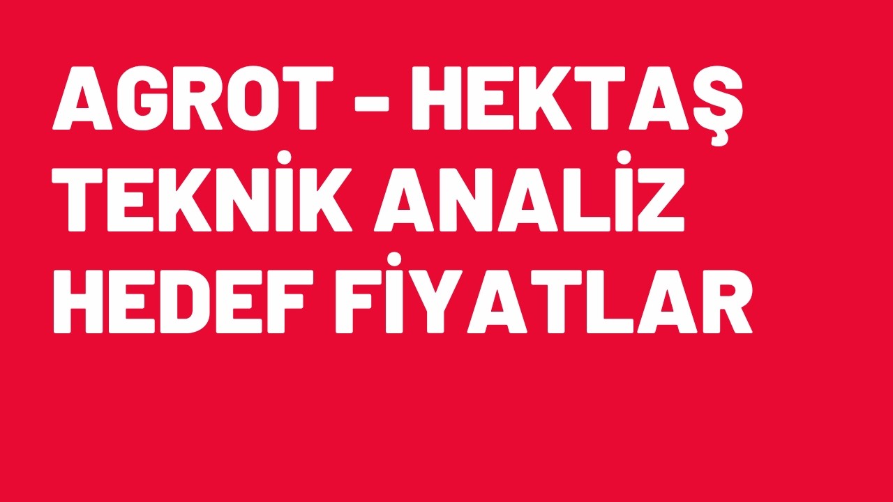 AGROT - HEKTAŞ - BİST100  Analiz. Teknik G&ouml;r&uuml;n&uuml;m. Gelecek Beklentiler