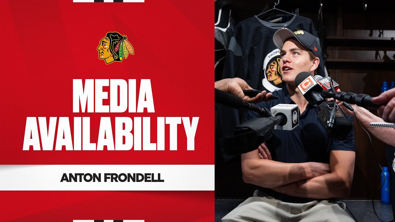 Anton Frondell at Development Camp | Chicago Blackhawks