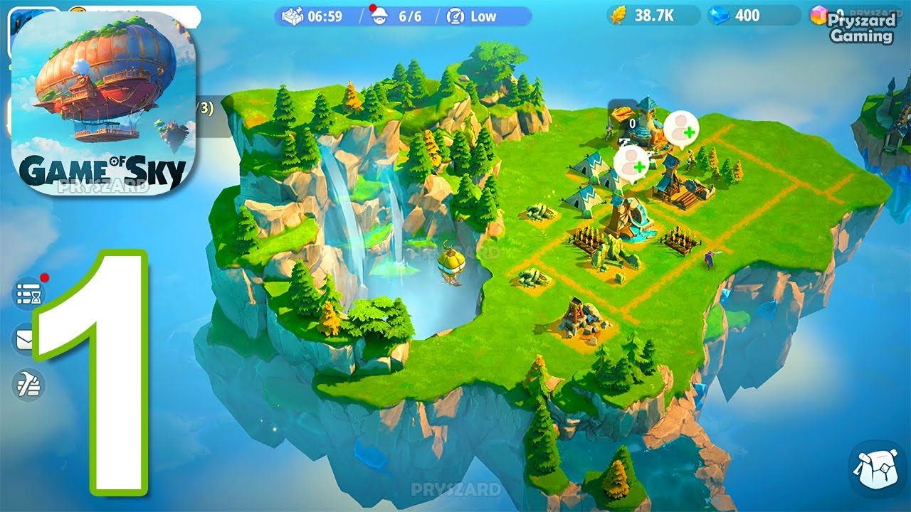 Game of Sky - Gameplay Walkthrough Part 1 Tutorial Chapter 1-4 (iOS, Android)