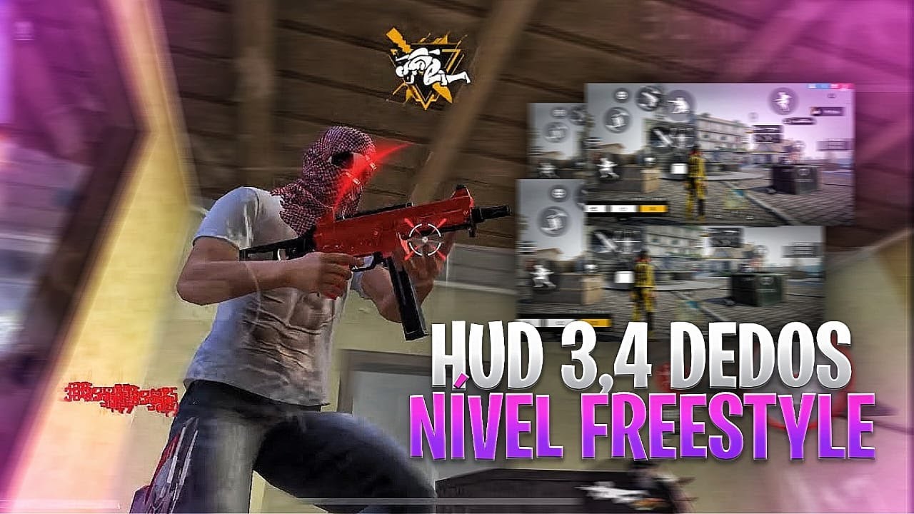 INCOMPARÁVEL!! 👾 OS MELHORES HUD 3,4 DEDOS FREE FIRE| HUD COMPLETO!