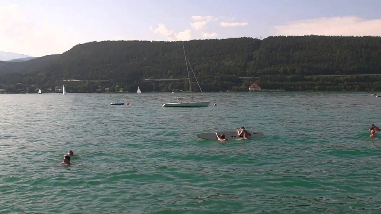 Озеро Вёртерзее (Wörthersee) в австрийской земле Каринтия (Kärnten)
