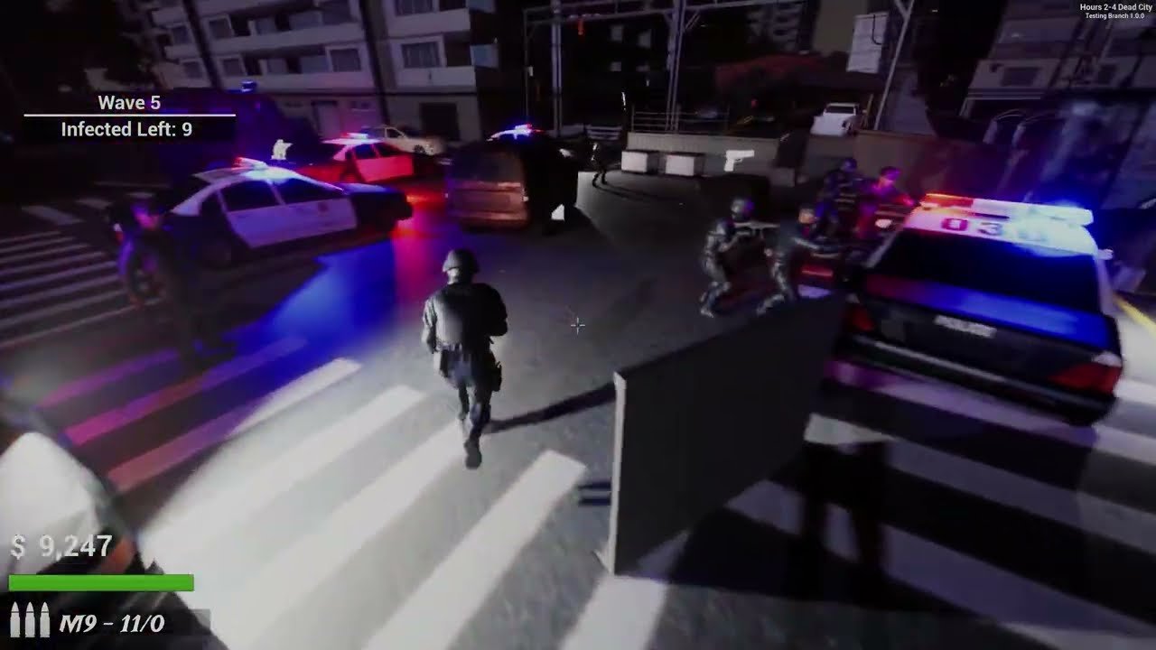 Wave Mode Gameplay W.I.P | Hours 2–4: Dead City Protocol 