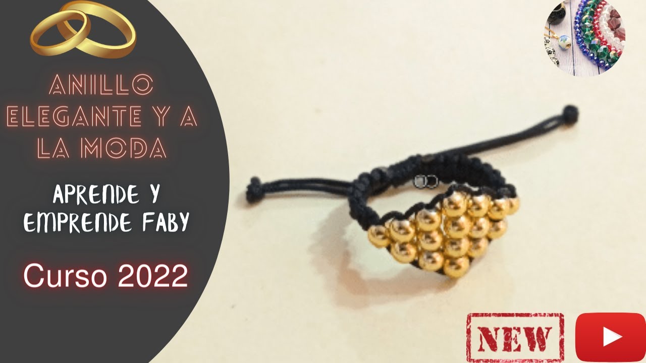 Anillo en macramé estilo diamante / DIY CLASE #63