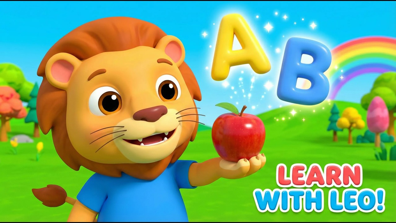 The ABC Animal Train! 🦁🍎 Phonics Song for 2026 | 3D Nursery Rhymes