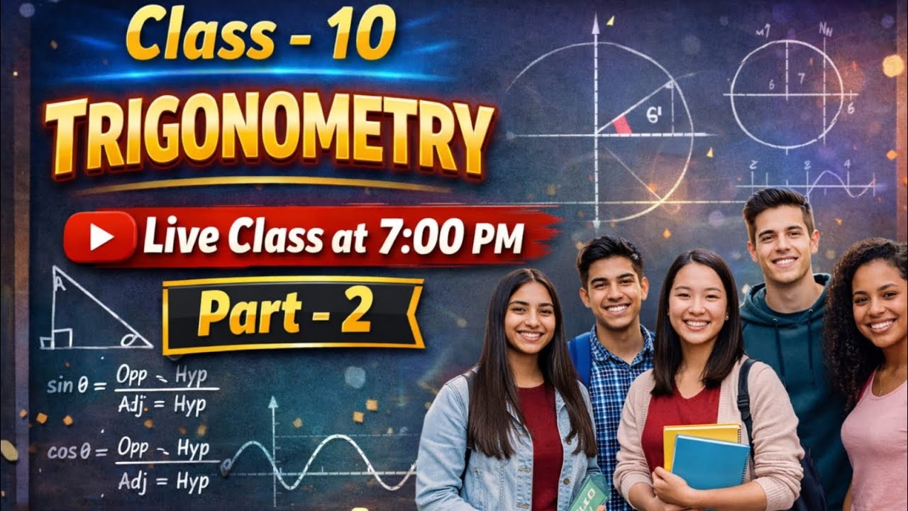 class 10 math trigonometry chapter 8  part 02