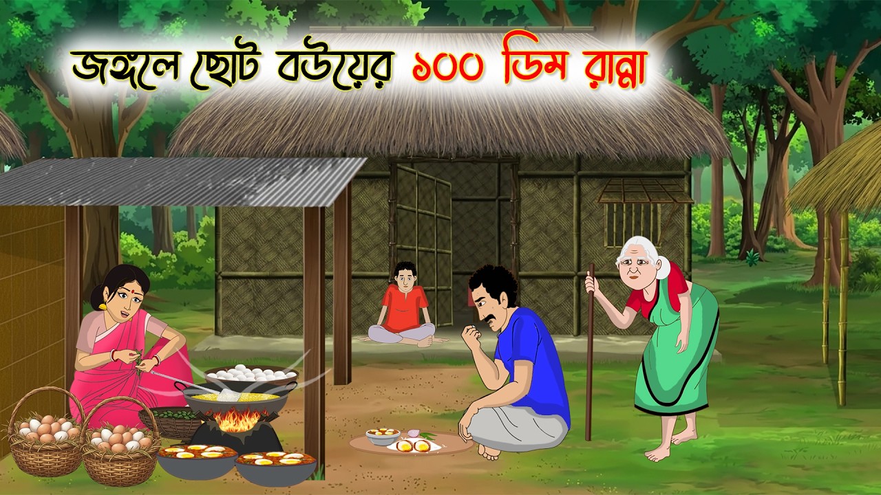 জঙ্গলে ছোট বউয়ের ১০০ ডিম রান্না | ঠাকুমার ঝুলি | Thakumar Jhuli | Bangla Cartoon