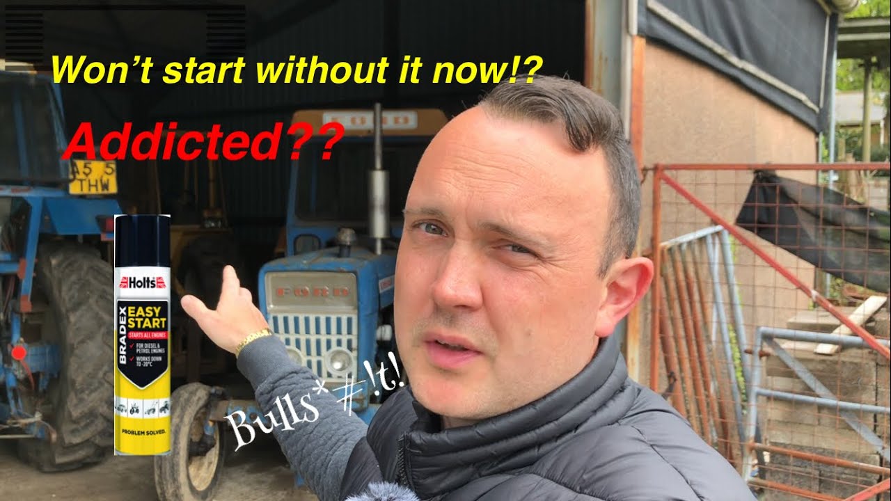 Why I use starting fluid Ford 4000 tractor cold start #fordtractor #myths #farm #project