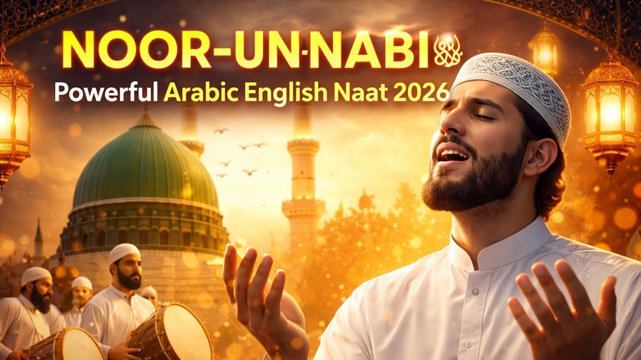 Noor-un-Nabi ﷺ | Powerful Arabic English Naat | Emotional Islamic Nasheed 2026