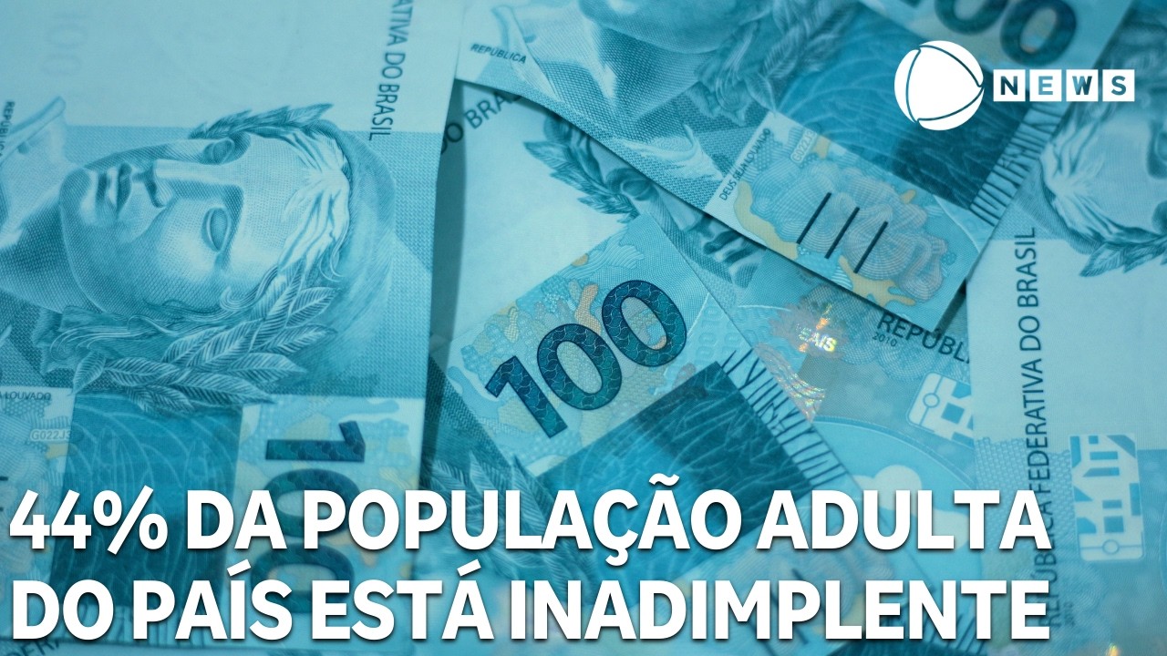 44% da população adulta do país está inadimplente