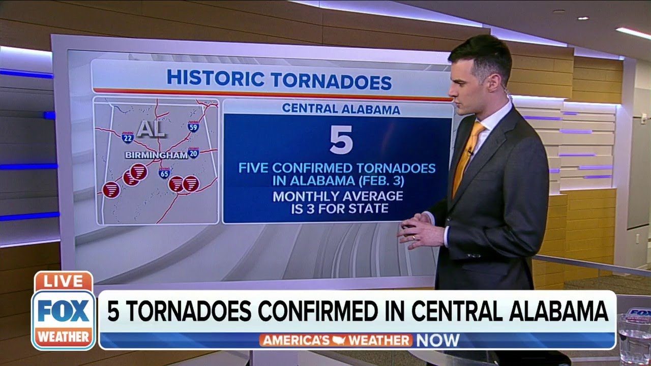 NWS: Five Tornadoes Hit Alabama On February 3