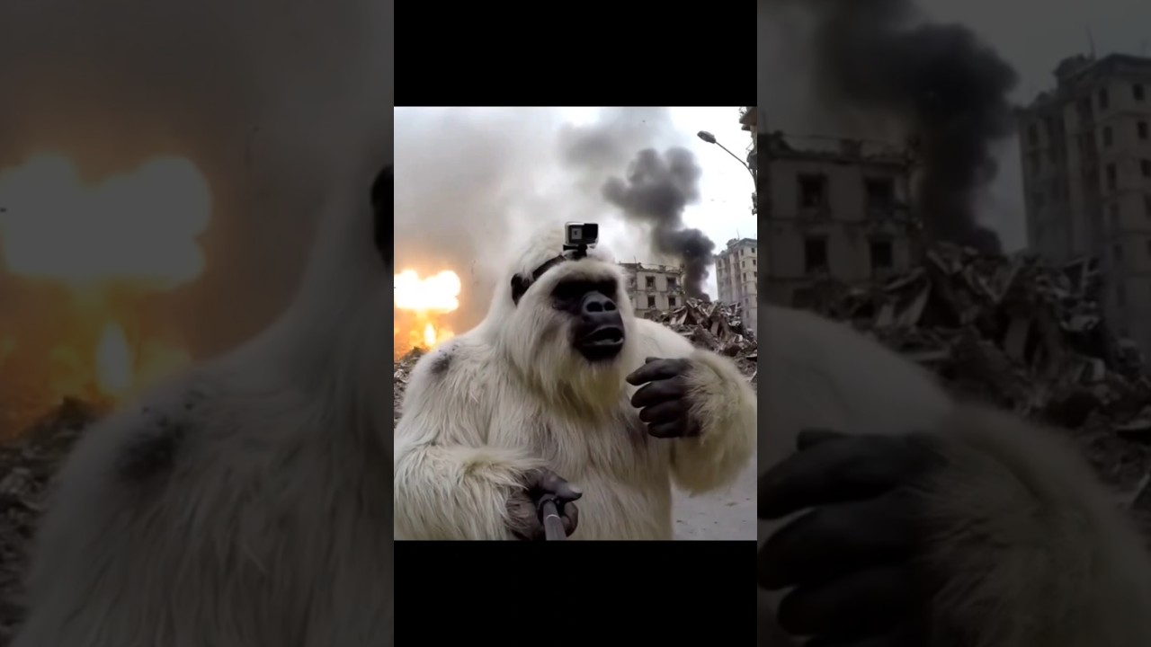El Loco Blanco 😂 #ellocoblanco #yeti #bigfoot #locoblanco #viral #fyp #veo3 #viralvideos #humor