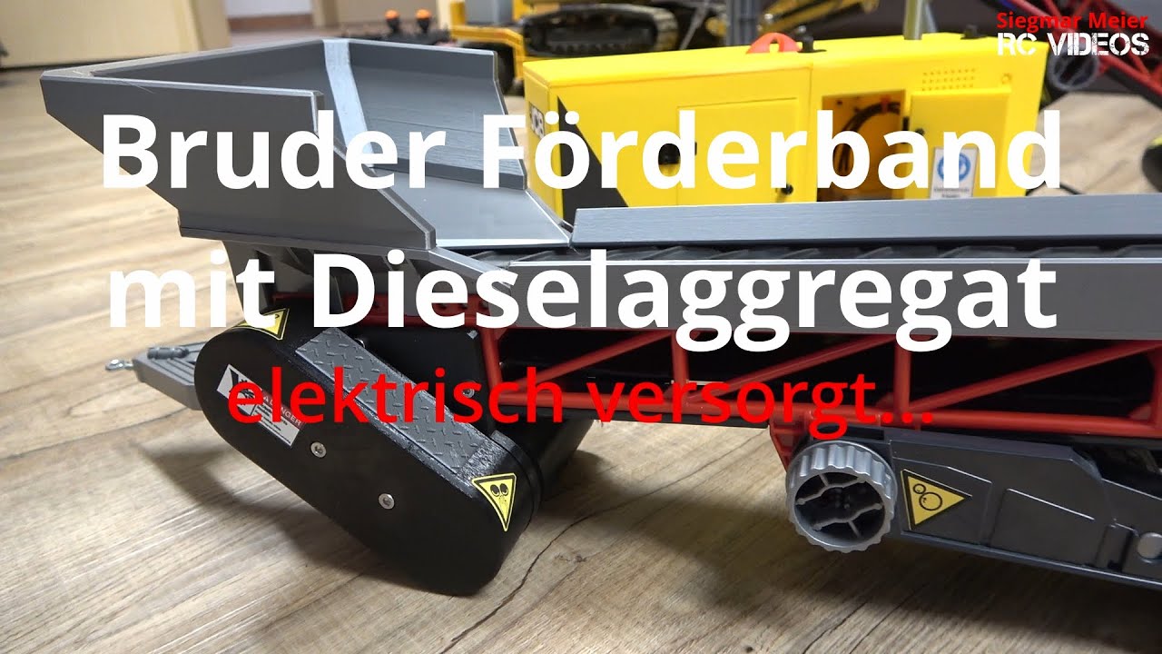 Umbau Bruder Förderband auf Elektroantrieb + Dieselaggregat