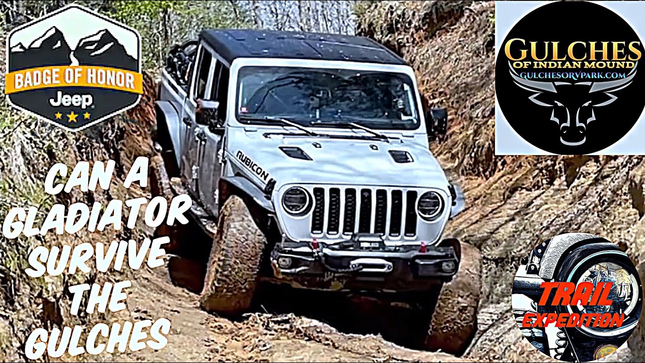 Gulches Off-Road Jeep Badge of Honor Trail Run in the Jeep Gladiator