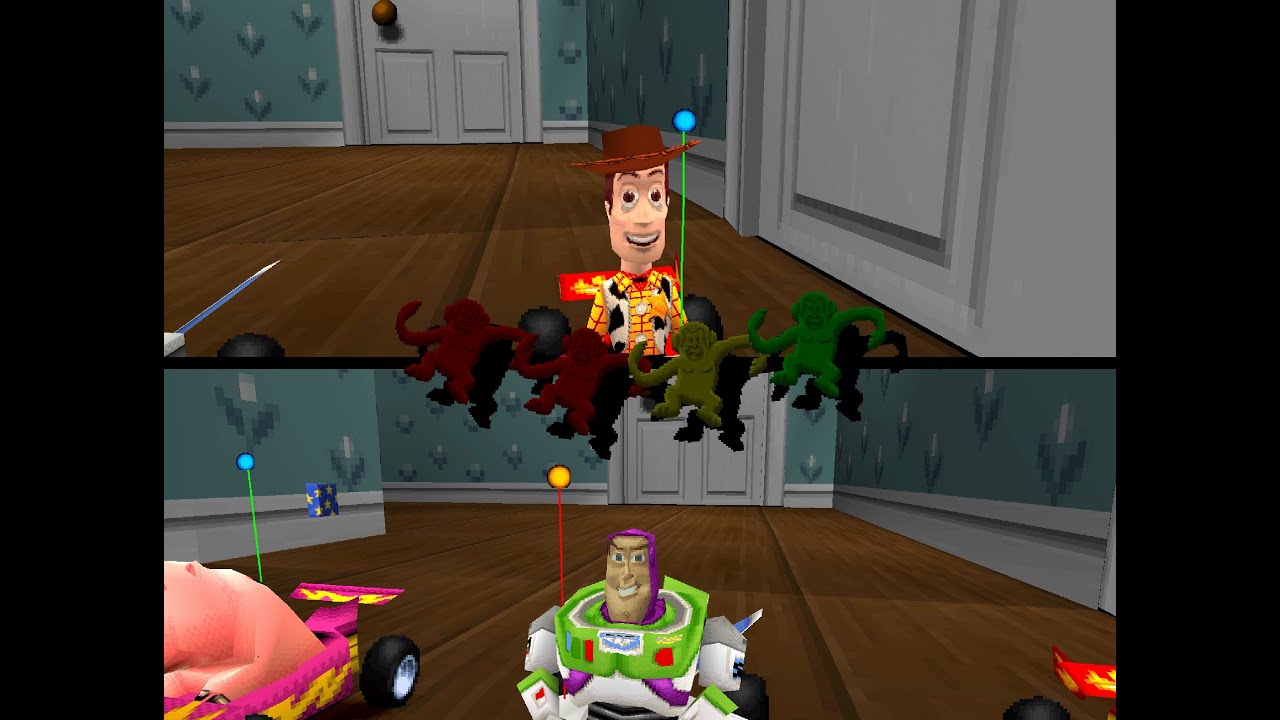 Disney Pixar Toy Story Racer PlayStation VS races and battles 2 player 60fps