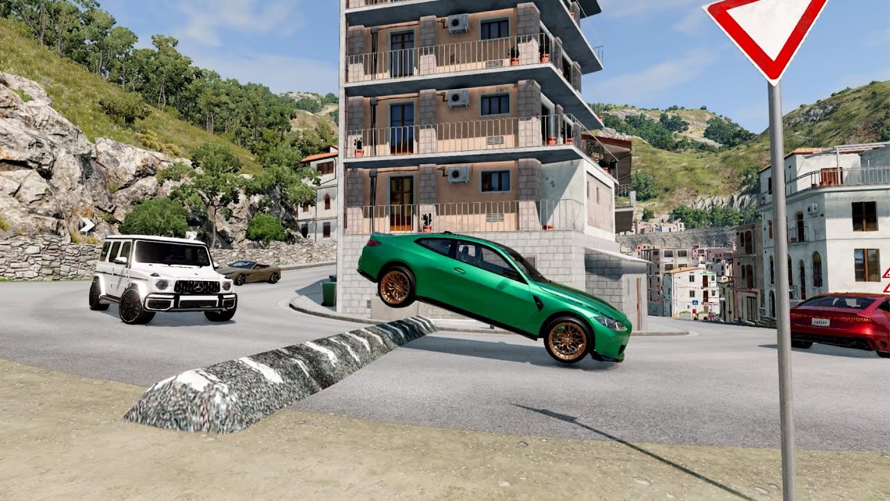Cars vs Massive Speed Bumps – BeamNG.Drive #part2