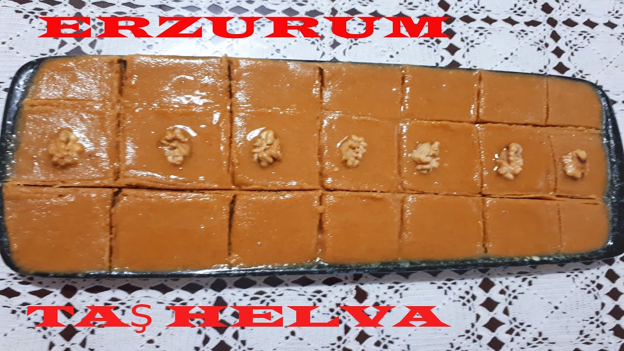 ERZURUM TAŞ HELVA | ÇOK FARKLI ÇOK LEZZETLİ HELVA TARİFİ | BU LEZZETE BAYILACAKSINIZ