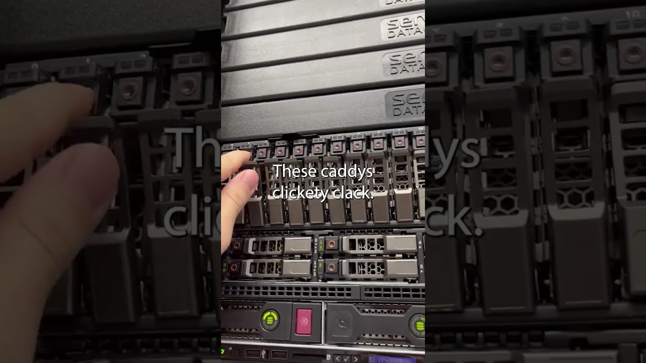 Installing 4 SSD Drives #ssd #datacenter #shorts