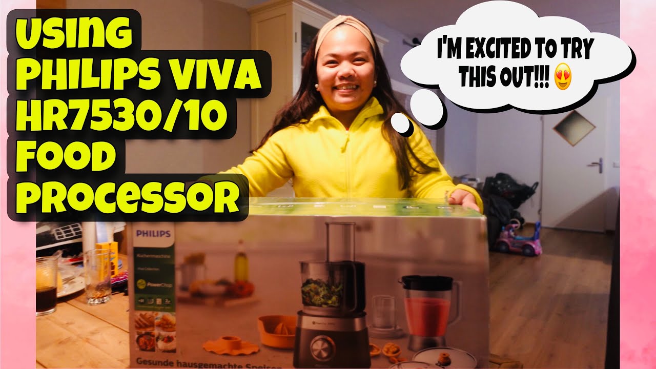 Using PHILIPS VIVA food processor for the 1st time! giefamvlogs #philipsblender  #momlife