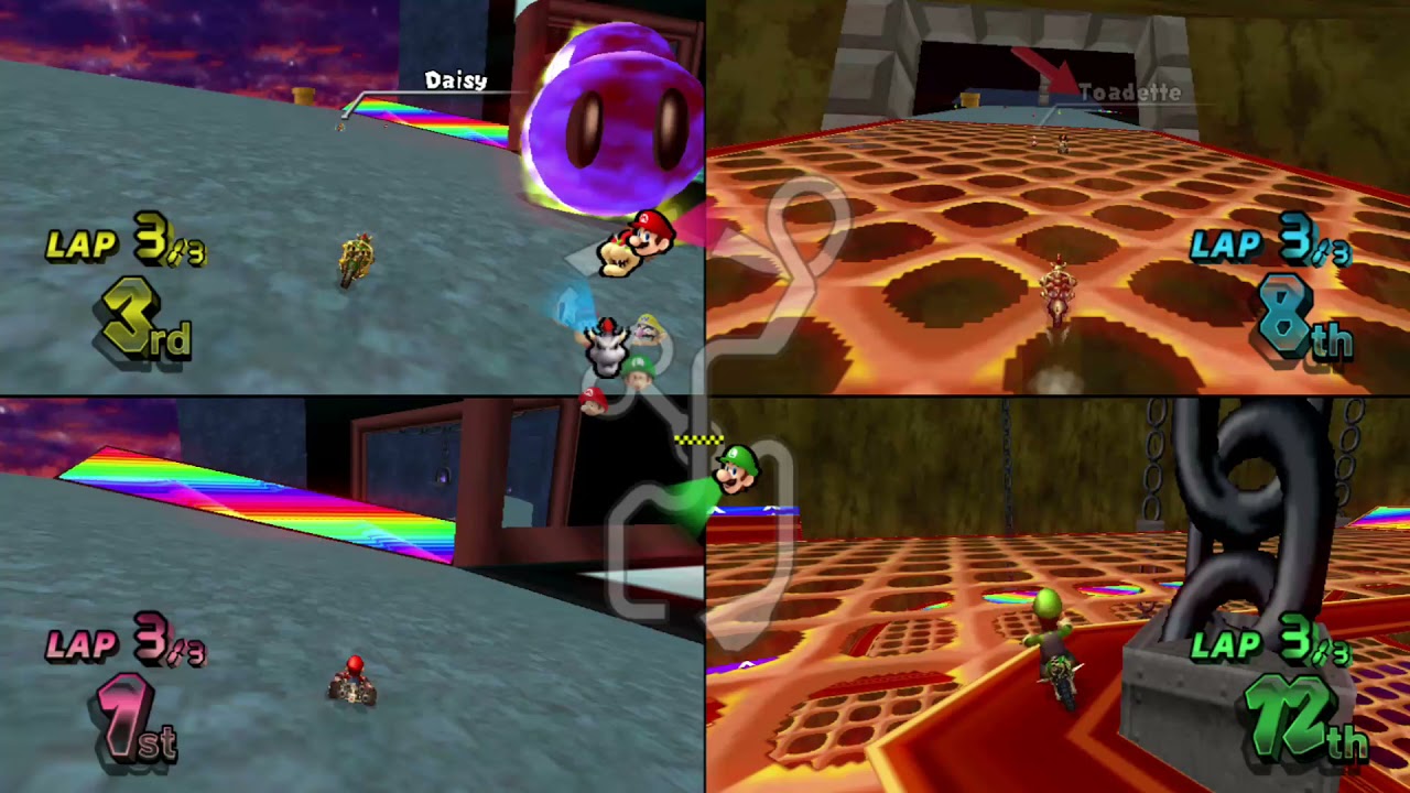 Mario Kart Wii Custom Tracks ✦ 4 Players #214