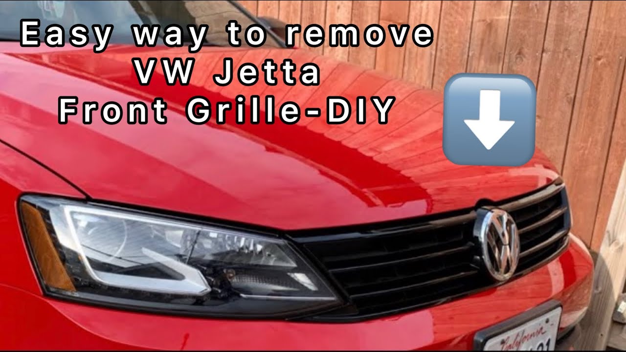 Easy way to remove VW Jetta Front Grille  DIY