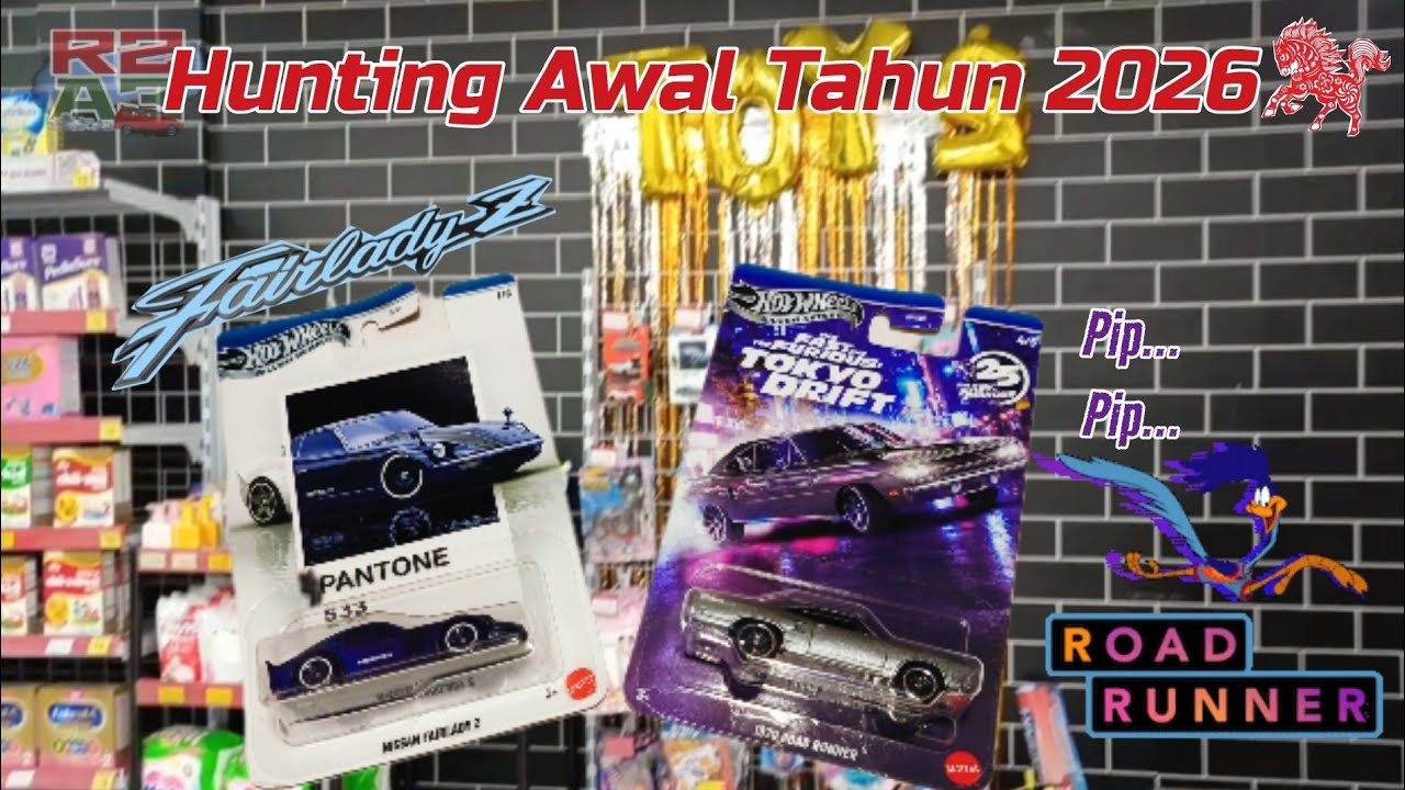 (EPS. #2) HUNTING HOTWHEELS PANTONE, COMPACT KING & FNF TOKYO DRIFT - FAIRLADY & ROAD RUNNER!