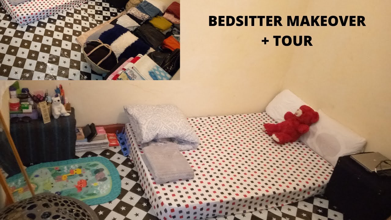 Living alone series| bedsitter makeover + room tour| bedsitter house tour Kenya|
